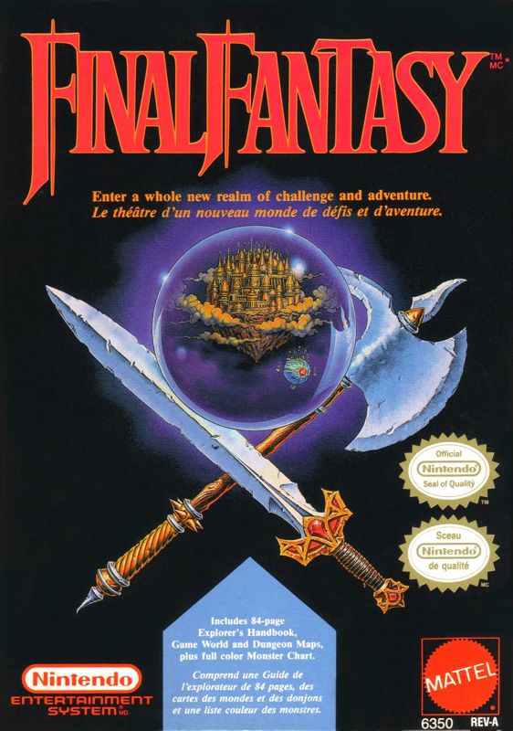 Front Cover for Final Fantasy (NES) (Mattel release)