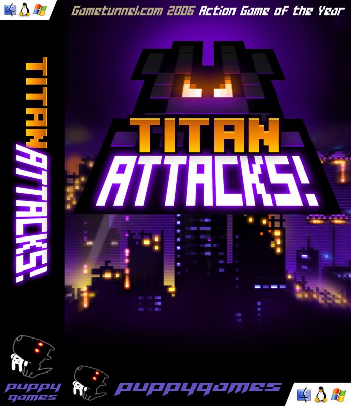 Front Cover for Titan Attacks! (Linux and Macintosh and Windows) (Puppy Games release)