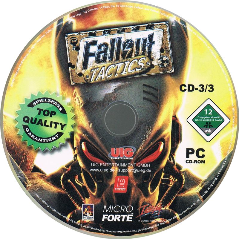 Media for Fallout Tactics: Brotherhood of Steel (Windows) (Solid Games release): Disc 3