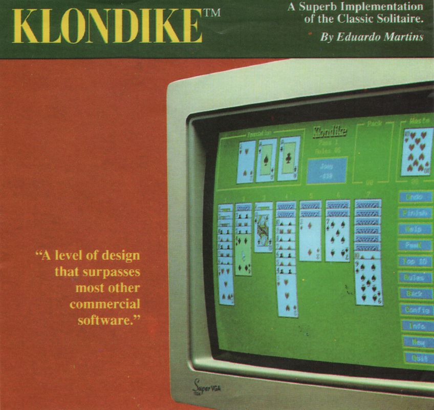 Front Cover for Klondike (DOS)