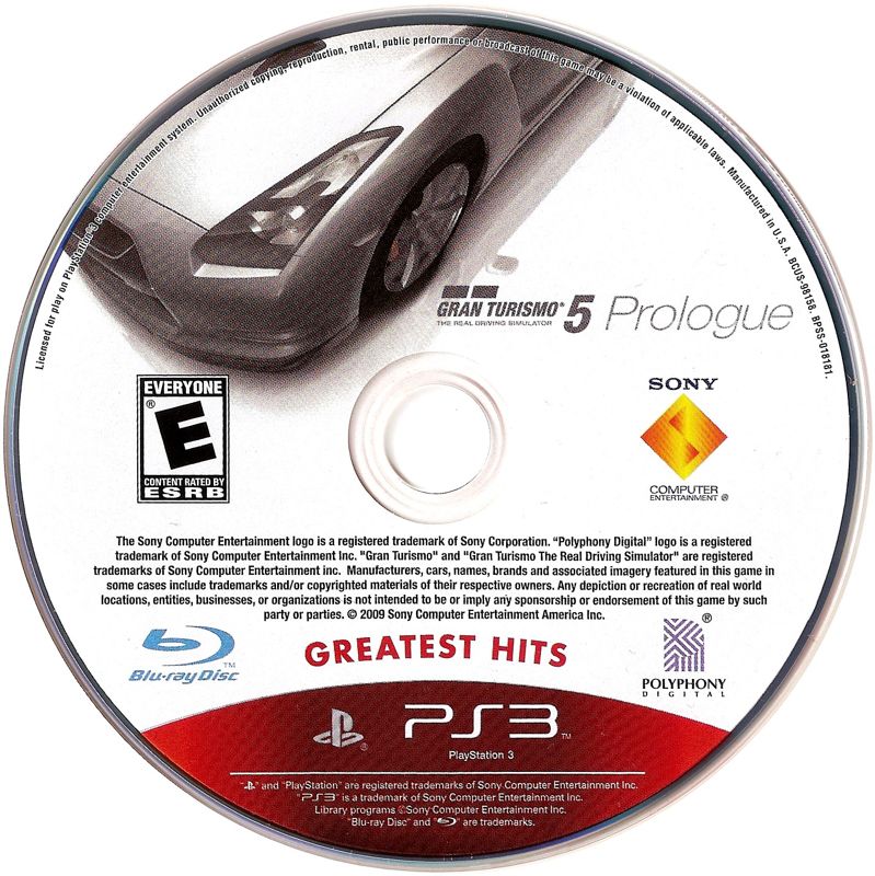 Media for Gran Turismo 5: Prologue (PlayStation 3) (Greatest Hits release)