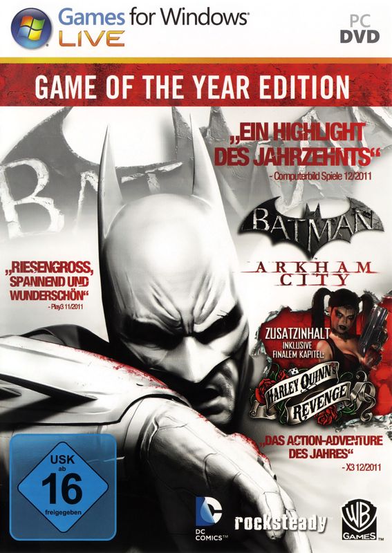Front Cover for Batman: Arkham City - Game of the Year Edition (Windows)