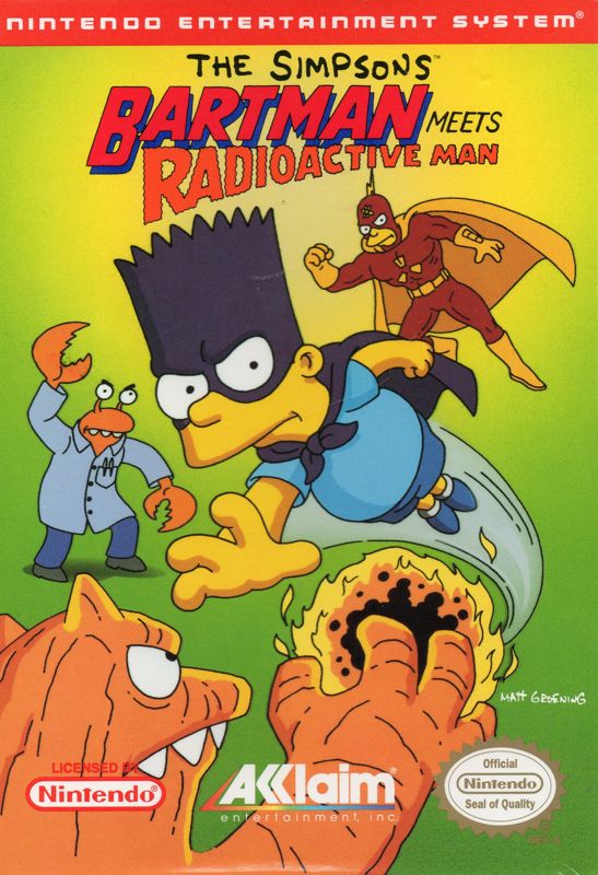 Front Cover for The Simpsons: Bartman Meets Radioactive Man (NES)