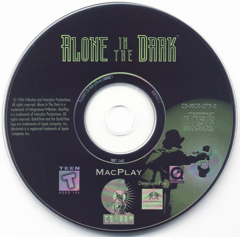 Media for Alone in the Dark: The Trilogy 1+2+3 (Macintosh): Alone in the Dark Disc