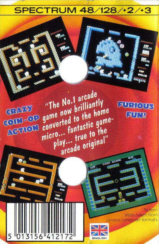 Back Cover for Bubble Bobble (ZX Spectrum) (Hit Squad release)