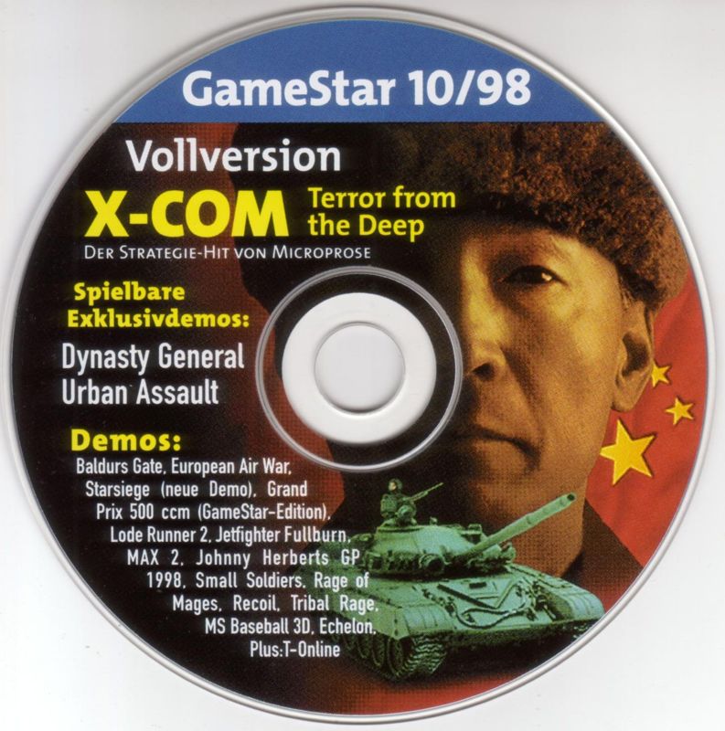 Media for X-COM: Terror from the Deep (DOS) (Gamestar 10/98 covermount)