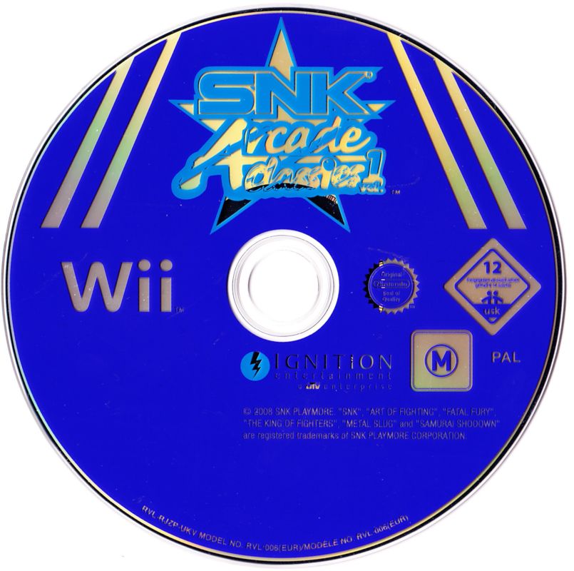 Media for SNK Arcade Classics Vol. 1 (Wii)