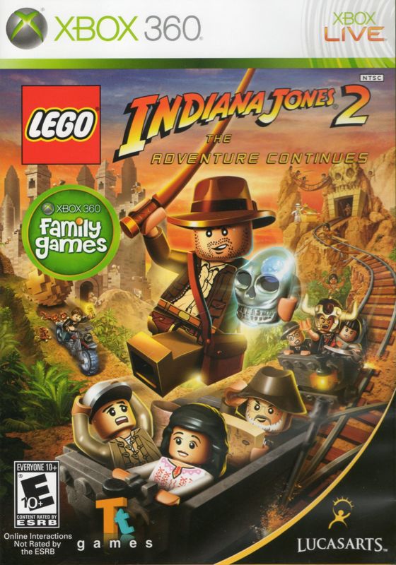 Front Cover for LEGO Indiana Jones 2: The Adventure Continues (Xbox 360)