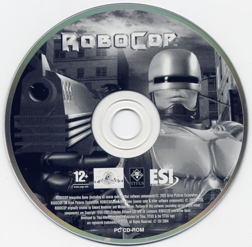 Media for RoboCop (Windows) (Euro Services Internet release (ESI 2004))