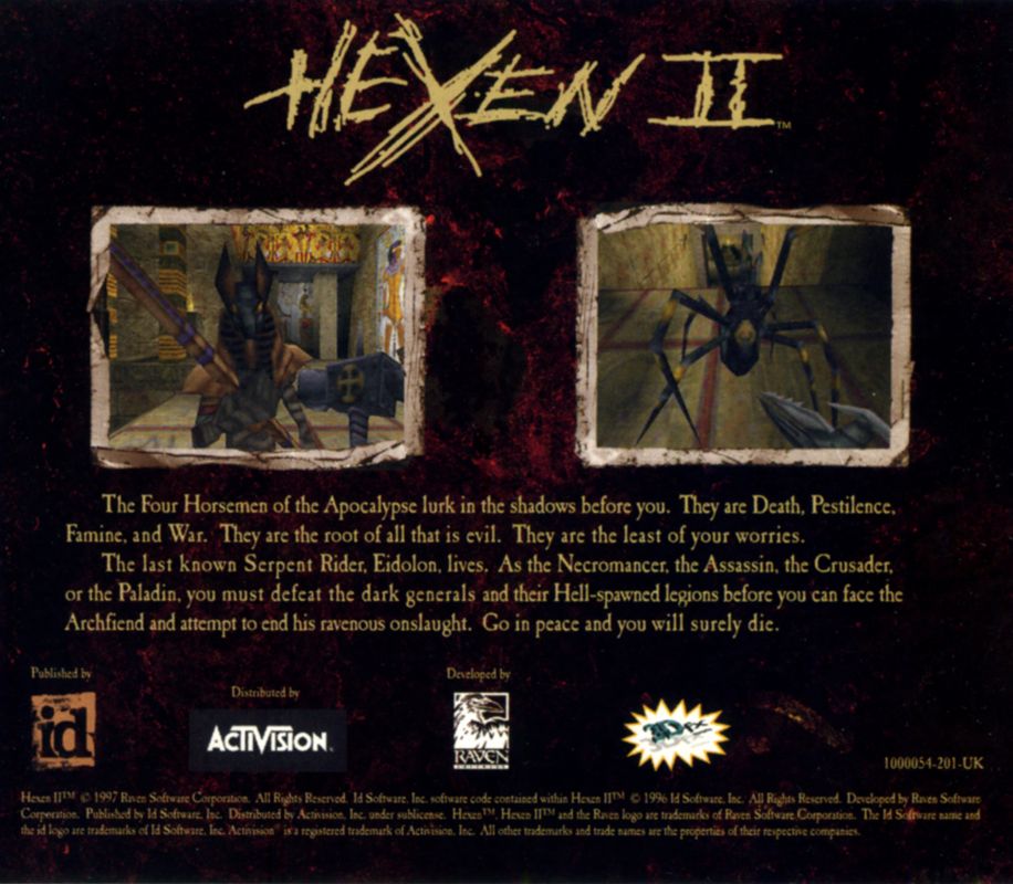 Other for Hexen II (Windows) (Essential Collection release): Jewel Case - Back