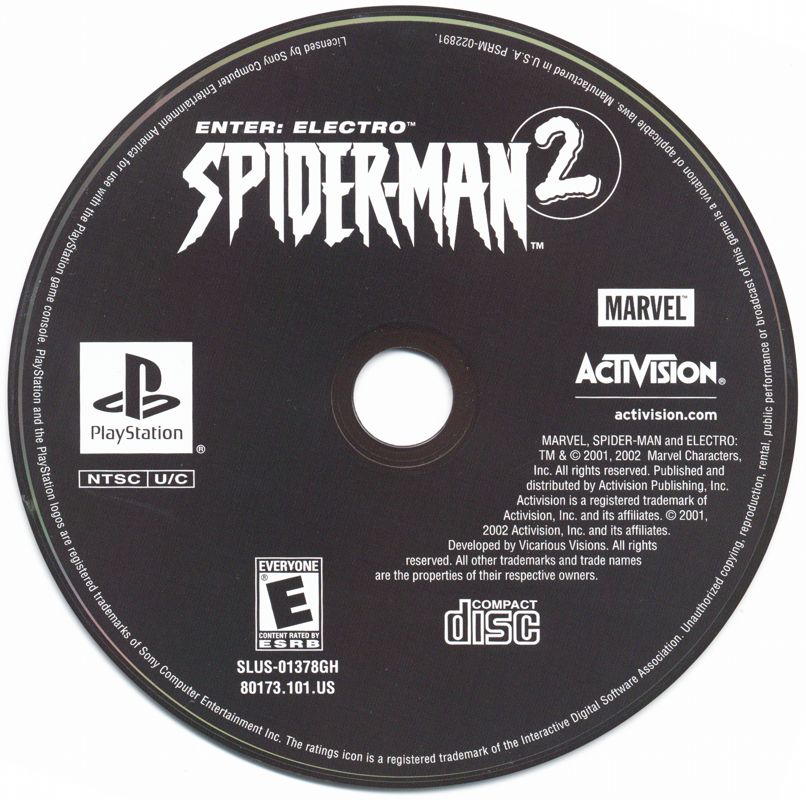 Media for Spider-Man 2: Enter: Electro (PlayStation) (Greatest Hits release)