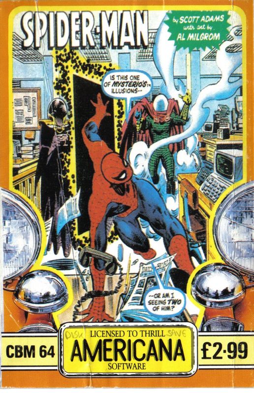 Front Cover for Spider-Man (Commodore 64) (1986 Americana release)