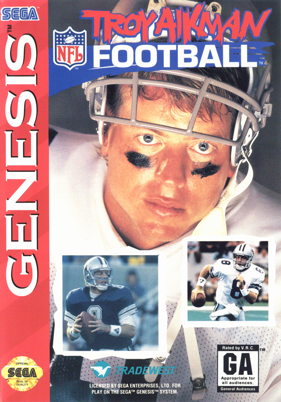 Front Cover for Troy Aikman NFL Football (Genesis)