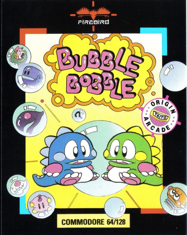 家庭用ゲームソフト BUBBLE BOBBLE [COMMODORE 64] Bubble Bobble cover or packaging material - MobyGames