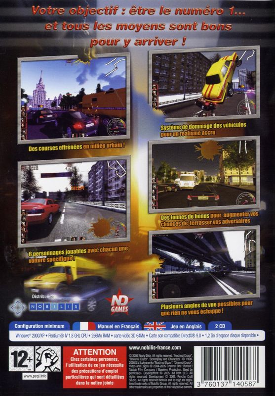 Back Cover for Mafia Racing (Windows)