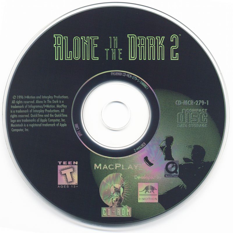 Media for Alone in the Dark: The Trilogy 1+2+3 (Macintosh): Alone in the Dark 2 Disc