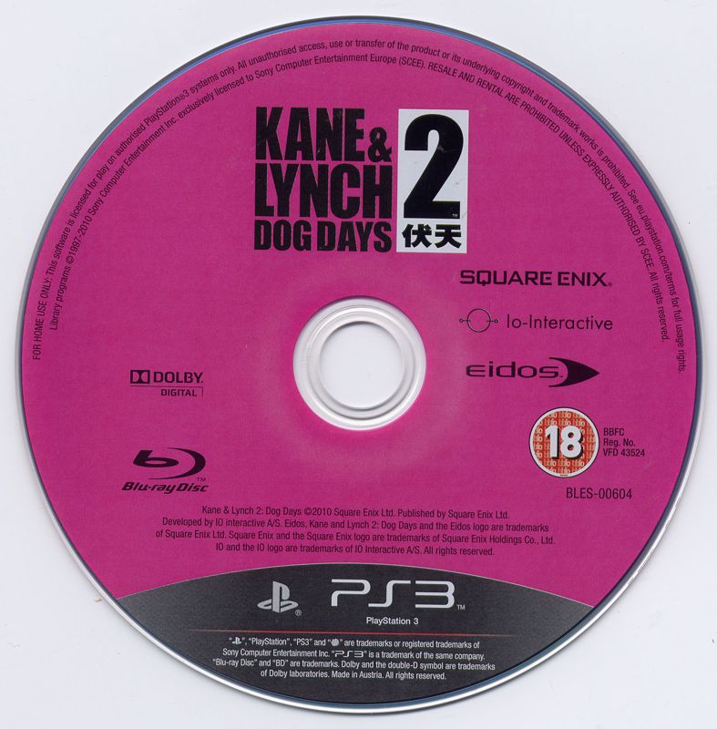 Media for Kane & Lynch 2: Dog Days (Limited Edition) (PlayStation 3)