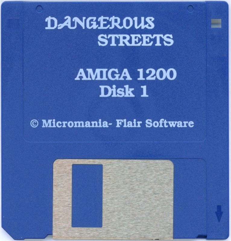 Media for Dangerous Streets (Amiga): disk 1/3