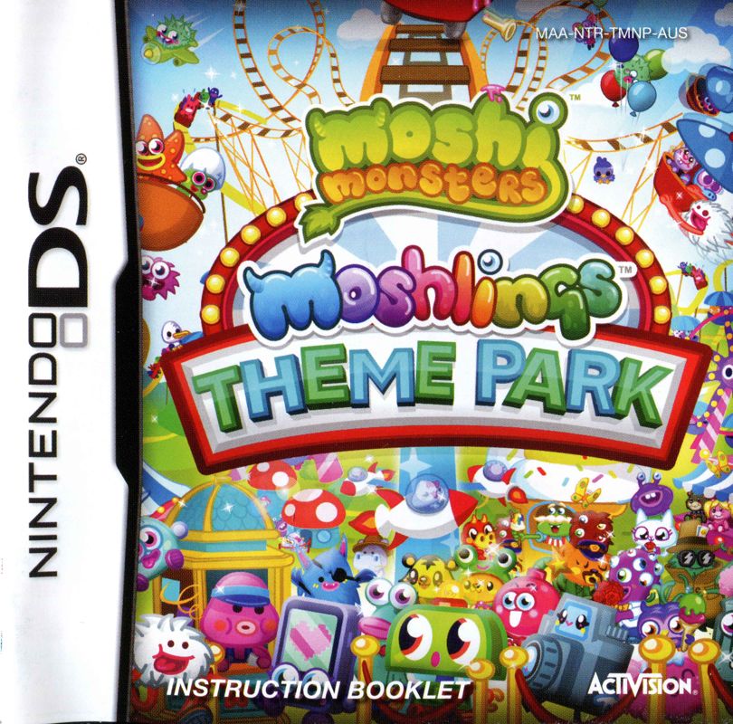 Manual for Moshi Monsters: Moshlings Theme Park (Nintendo DS): Front