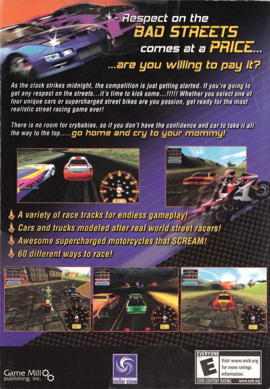 Back Cover for Midnight Race Club: Supercharged! (Windows)