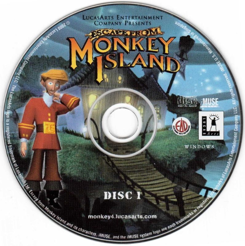 Media for Escape from Monkey Island (Windows) (EA Classics release): Disc 1