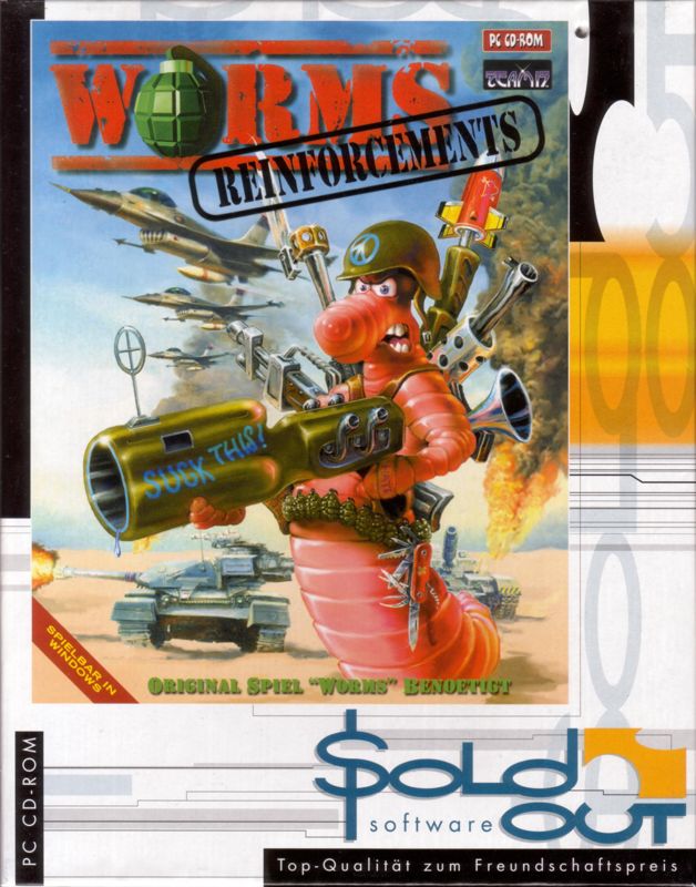 Front Cover for Worms: Reinforcements (DOS) (SoldOut Software release)