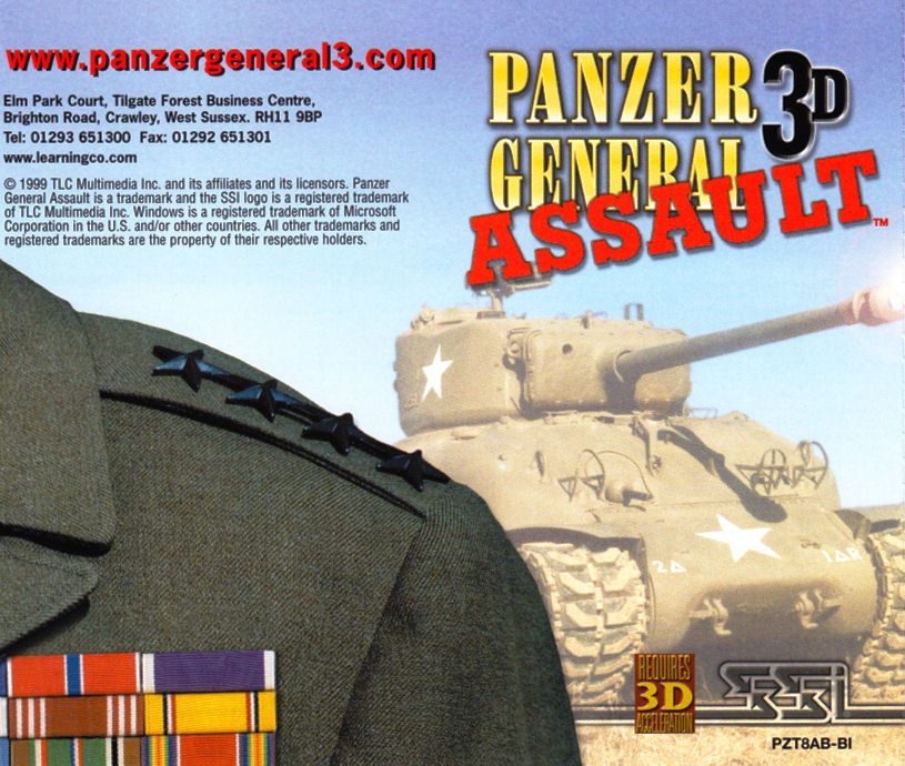 Other for Panzer General 3D Assault (Windows): Jewel Case Back