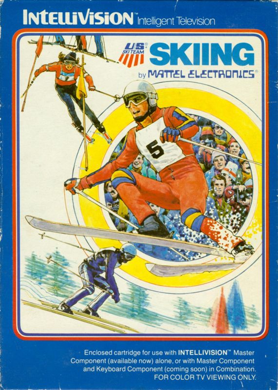 Front Cover for US Ski Team Skiing (Intellivision) (First release)