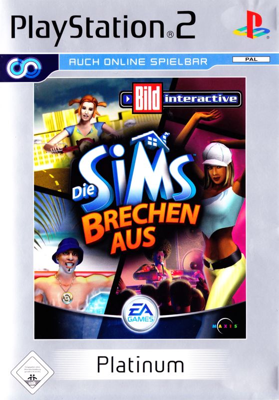 Front Cover for The Sims: Bustin' Out (PlayStation 2) (Platinum release)