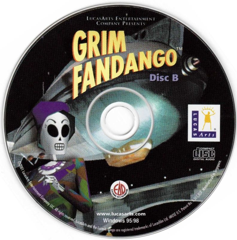 Media for Grim Fandango (Windows) (EA Classics release): Disc 2