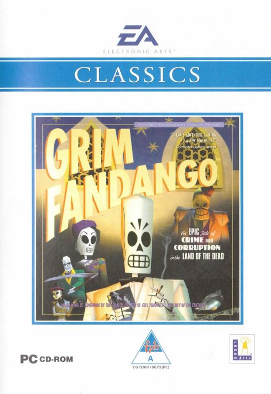 Front Cover for Grim Fandango (Windows) (EA Classics release)