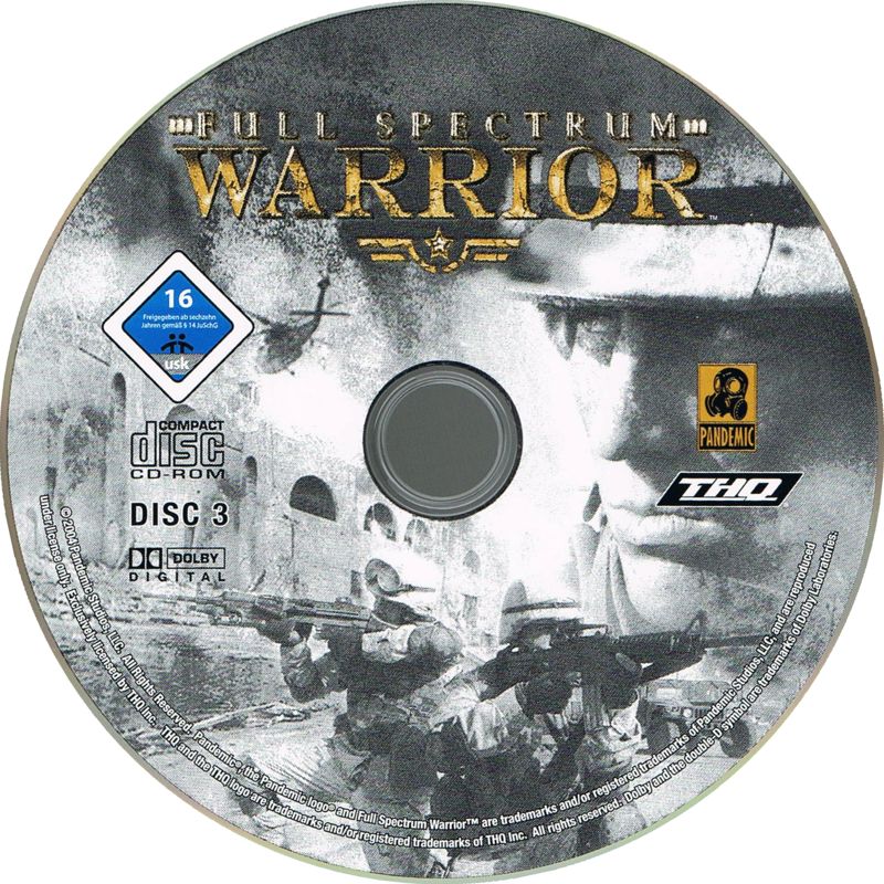 Media for Full Spectrum Warrior (Windows): Disc 3