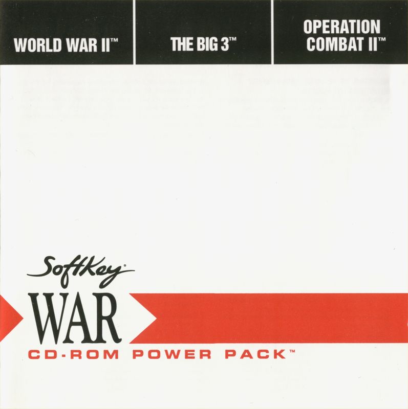 Other for War: CD-ROM Power Pack (DOS): Sleeve Front