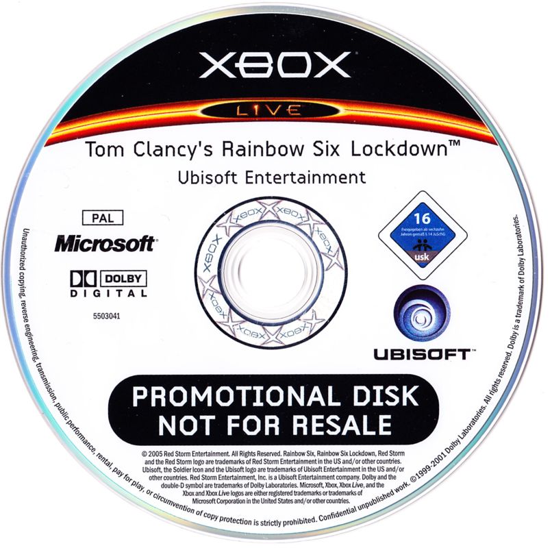 Media for Tom Clancy's Rainbow Six: Lockdown (Xbox)