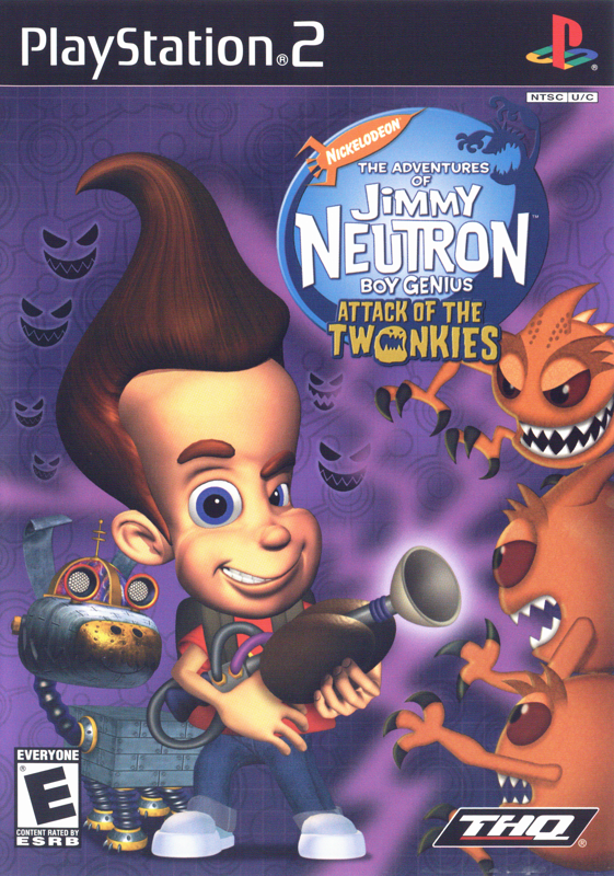 Front Cover for The Adventures of Jimmy Neutron: Boy Genius - Attack of the Twonkies (PlayStation 2)