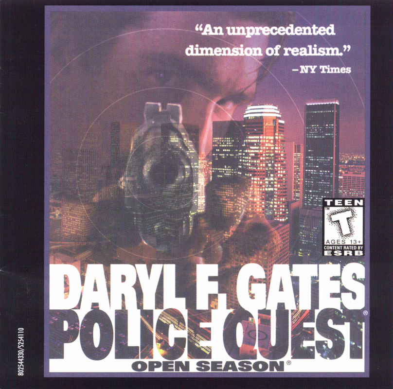 Other for Daryl F. Gates Police Quest: Open Season (DOS and Windows 3.x): Jewel Case - Front