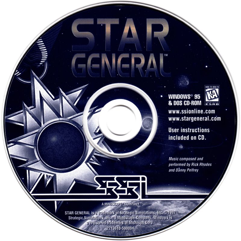 Media for Five Star Collection (DOS and Windows and Windows 3.x): Star General