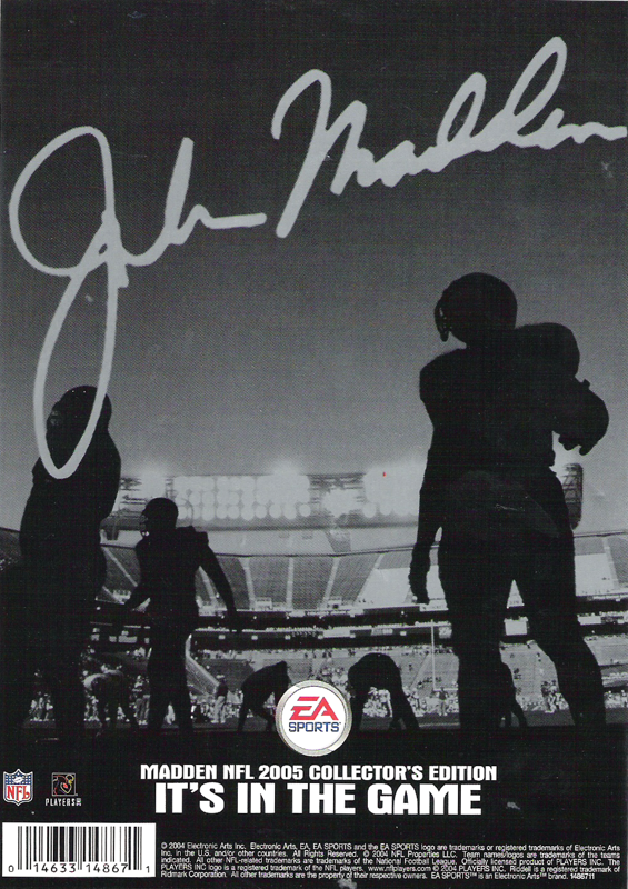 Madden NFL 2005 cover or packaging material - MobyGames