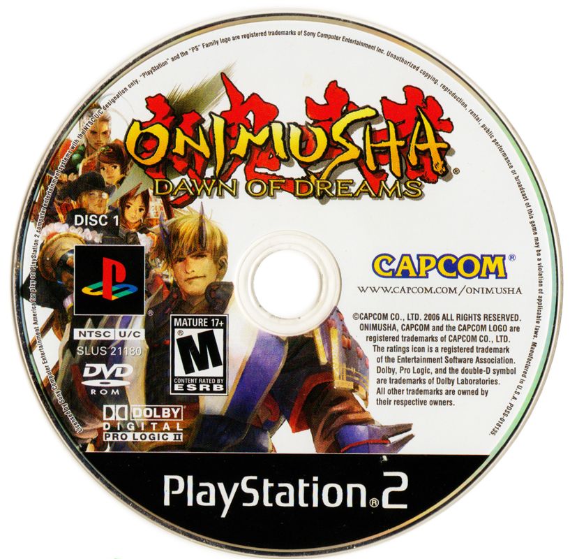 Media for Onimusha: Dawn of Dreams (PlayStation 2): Disc 1