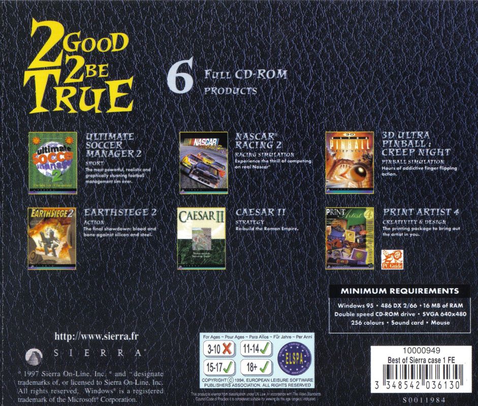 Back Cover for 2 Good 2 Be True: Volume 1 (Windows)