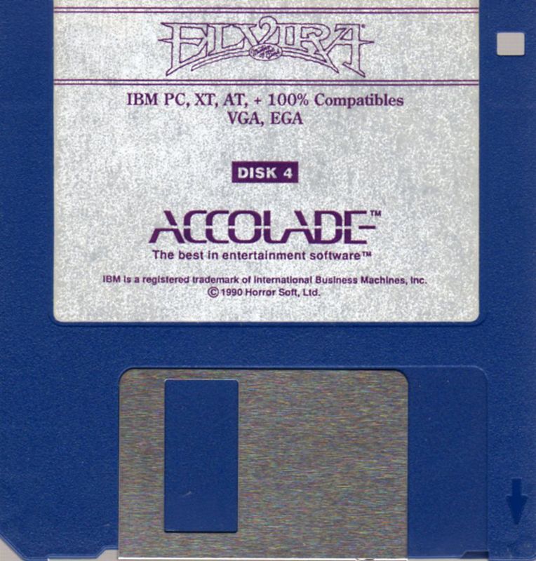 Media for Elvira (DOS) (3.5" Disk release): Disk 4/4
