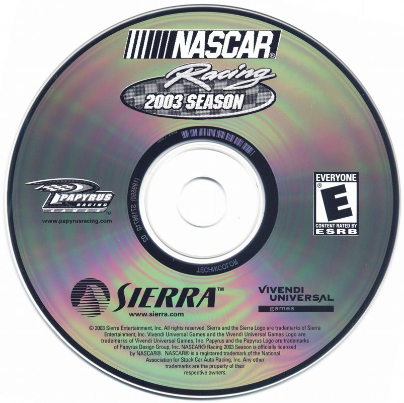 Nascar Racing 2003 Season Cover Or Packaging Material Mobygames