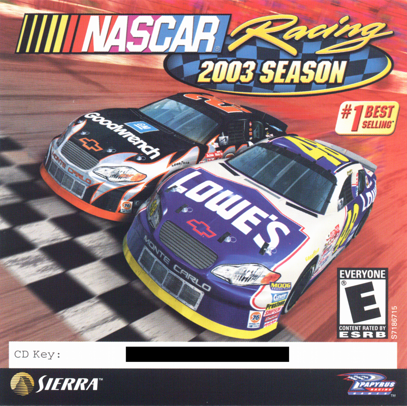 Other for NASCAR Racing 2003 Season (Windows): Jewel Case - Front