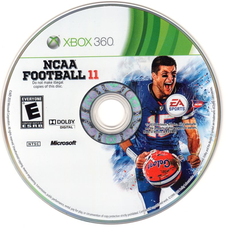 Media for NCAA Football 11 (Xbox 360)