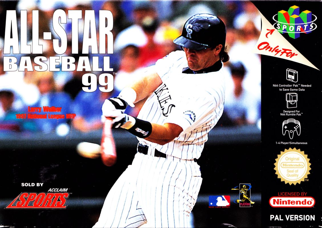 Front Cover for All-Star Baseball 99 (Nintendo 64)