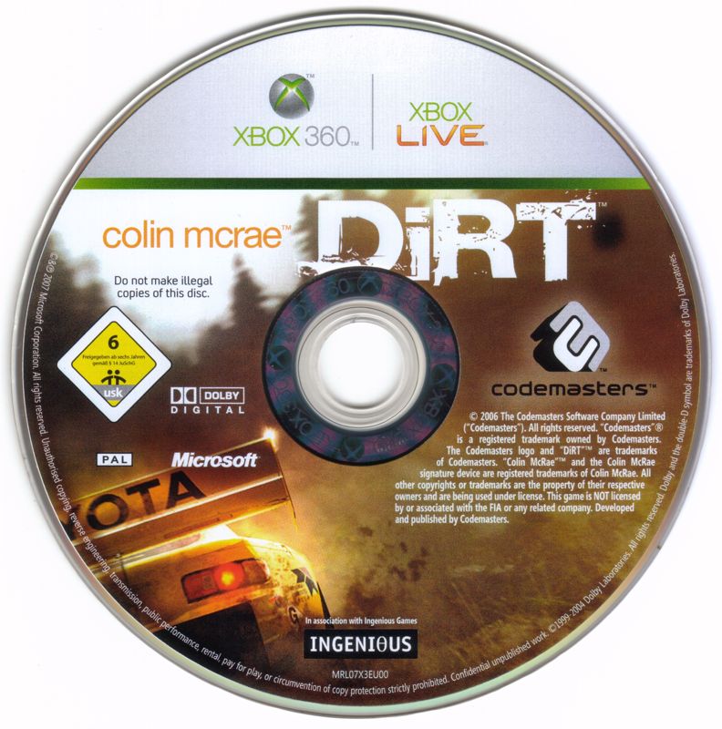 Media for DiRT (Xbox 360)