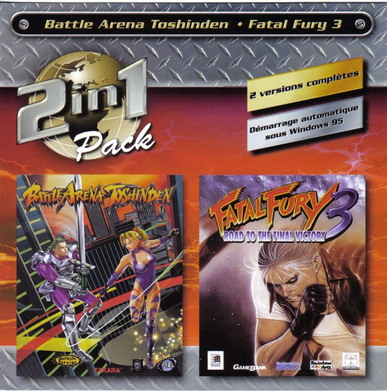 Front Cover for 2 in 1 Pack: Battle Arena Toshinden / Fatal Fury 3 (Windows)