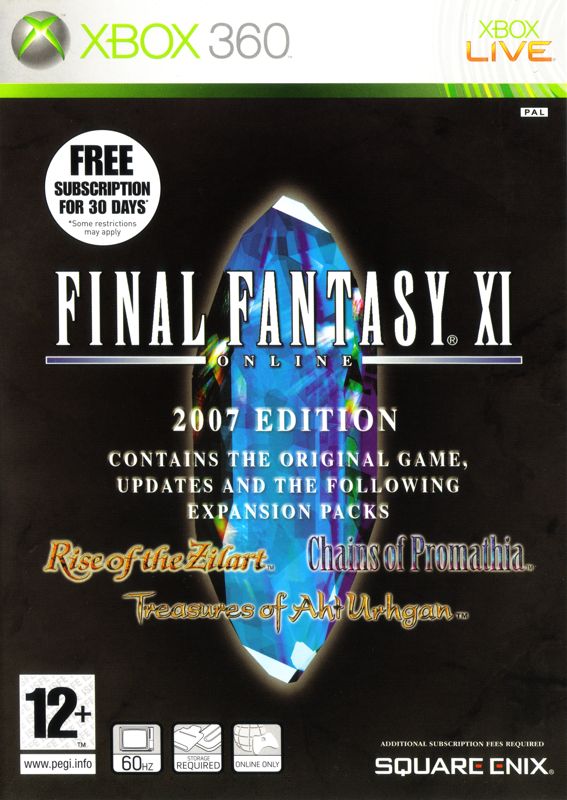 Front Cover for Final Fantasy XI Online (Xbox 360)