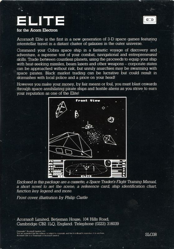 Back Cover for Elite (Electron)
