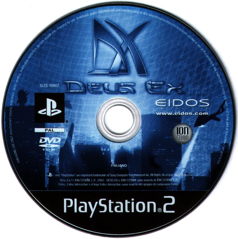 Media for Deus Ex (PlayStation 2)